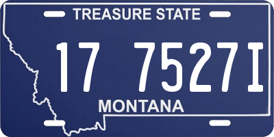 MT license plate 177527I