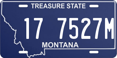MT license plate 177527M