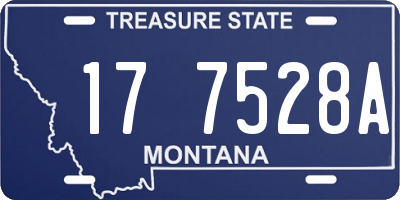 MT license plate 177528A