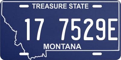 MT license plate 177529E