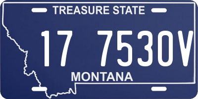 MT license plate 177530V