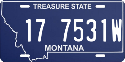 MT license plate 177531W