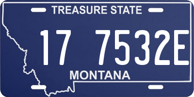 MT license plate 177532E