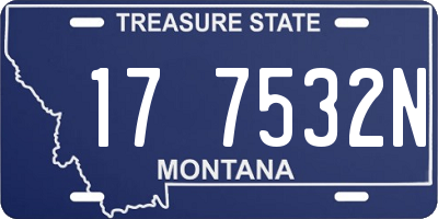 MT license plate 177532N