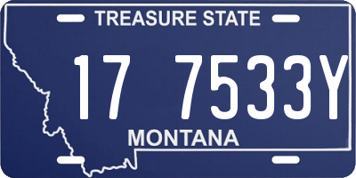 MT license plate 177533Y
