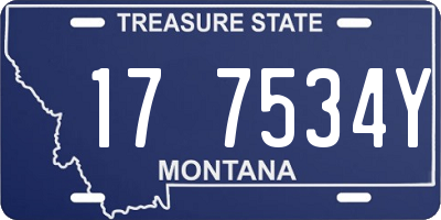 MT license plate 177534Y