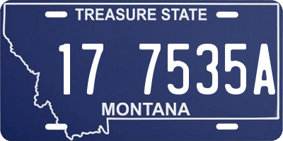 MT license plate 177535A