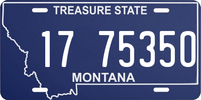 MT license plate 177535O