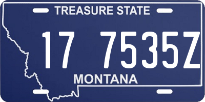 MT license plate 177535Z