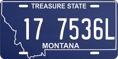 MT license plate 177536L
