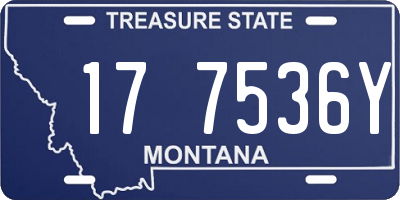MT license plate 177536Y