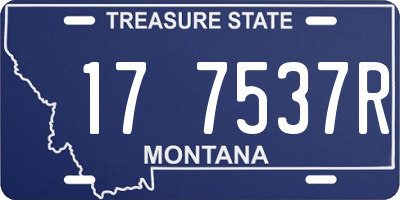 MT license plate 177537R