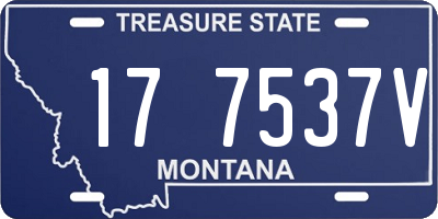 MT license plate 177537V