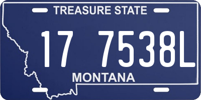 MT license plate 177538L