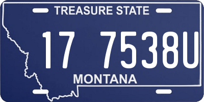 MT license plate 177538U