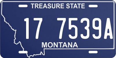MT license plate 177539A