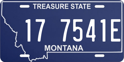 MT license plate 177541E