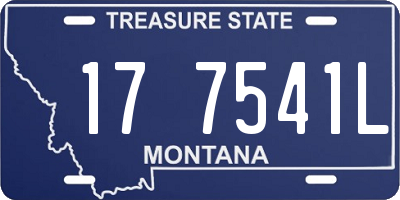 MT license plate 177541L
