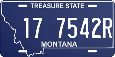 MT license plate 177542R