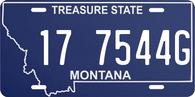 MT license plate 177544G