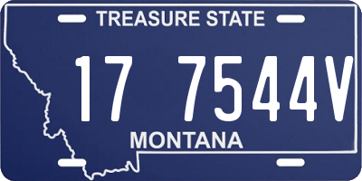 MT license plate 177544V