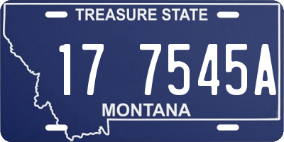 MT license plate 177545A