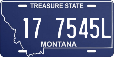 MT license plate 177545L