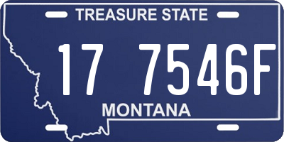 MT license plate 177546F