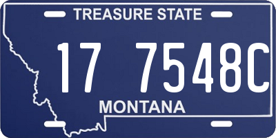 MT license plate 177548C