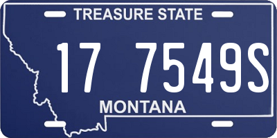 MT license plate 177549S