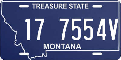 MT license plate 177554V