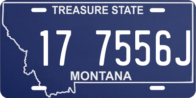 MT license plate 177556J