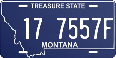 MT license plate 177557F