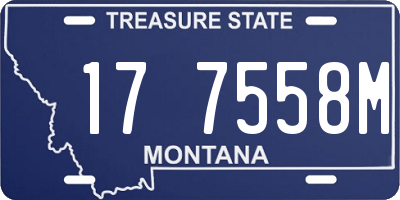 MT license plate 177558M