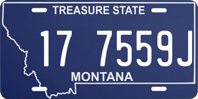 MT license plate 177559J