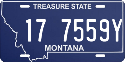 MT license plate 177559Y