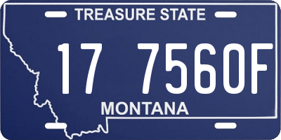MT license plate 177560F