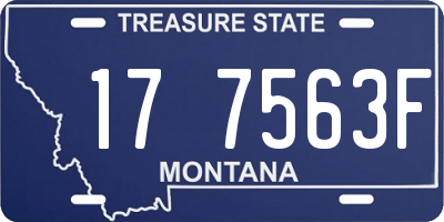 MT license plate 177563F