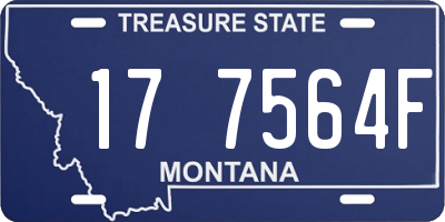 MT license plate 177564F