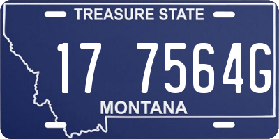 MT license plate 177564G