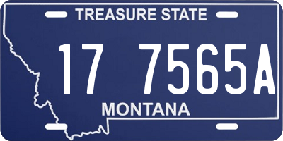 MT license plate 177565A