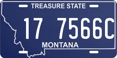 MT license plate 177566C