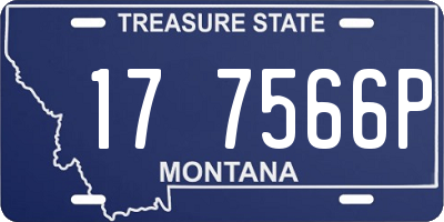MT license plate 177566P