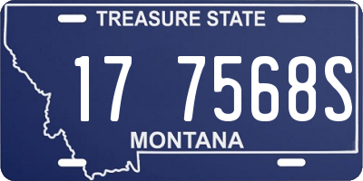 MT license plate 177568S