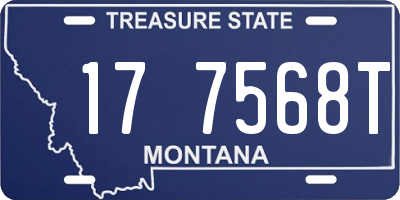 MT license plate 177568T
