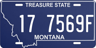 MT license plate 177569F