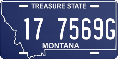 MT license plate 177569G