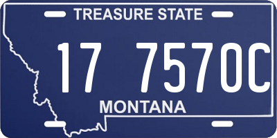 MT license plate 177570C