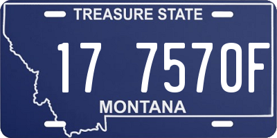 MT license plate 177570F