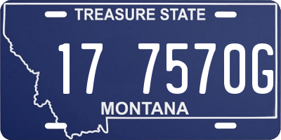 MT license plate 177570G